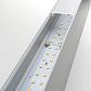 Линейный светодиодный накладной односторонний светильник 128см 25Вт 3000К матовое серебро 101-100-30