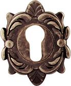 Накладка на цилиндр Melodia на розетке 50Z (античное серебро)